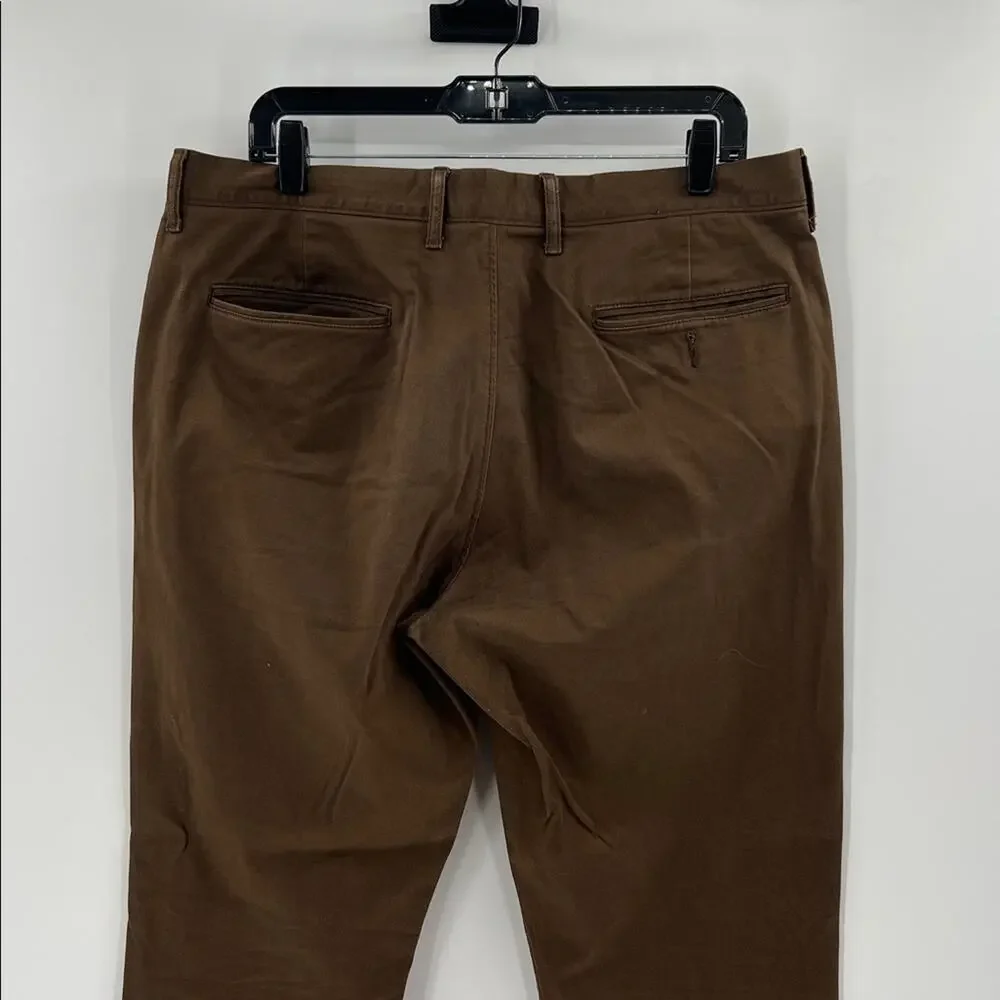 J. Crew Men's 770™ Straight-fit stretch chino pant - Brown - 34 - NWOT Flawed